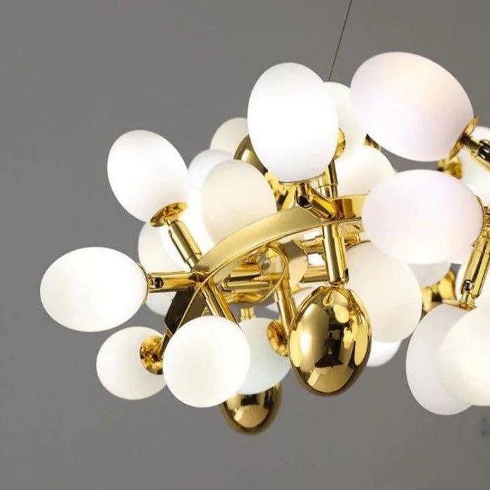 Luxury Escamoles Modern Linear Grape Chandelier - Lightings Menu