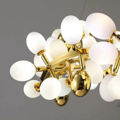 Luxury Escamoles Modern Linear Grape Chandelier - Lightings Menu