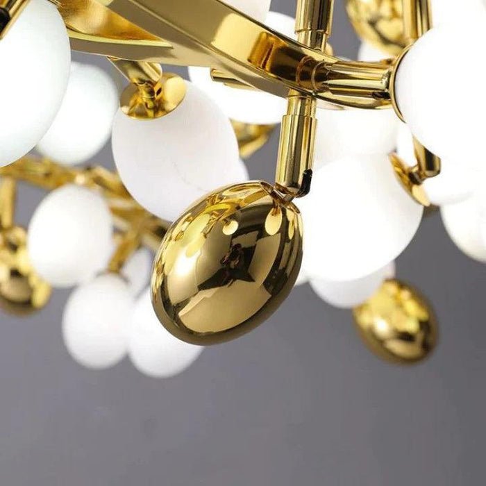 Luxury Escamoles Modern Linear Grape Chandelier - Lightings Menu