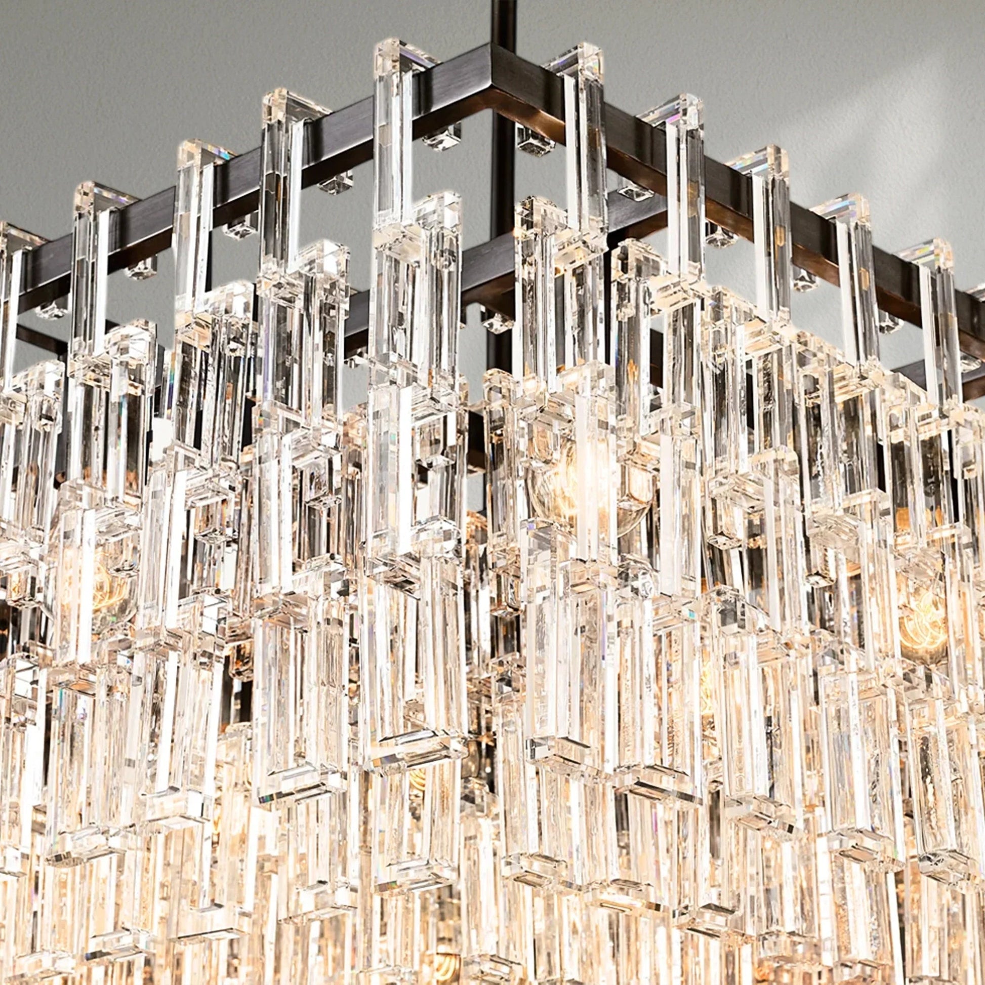Marigon Modern Rectangular Chandelier - Lightings Menu