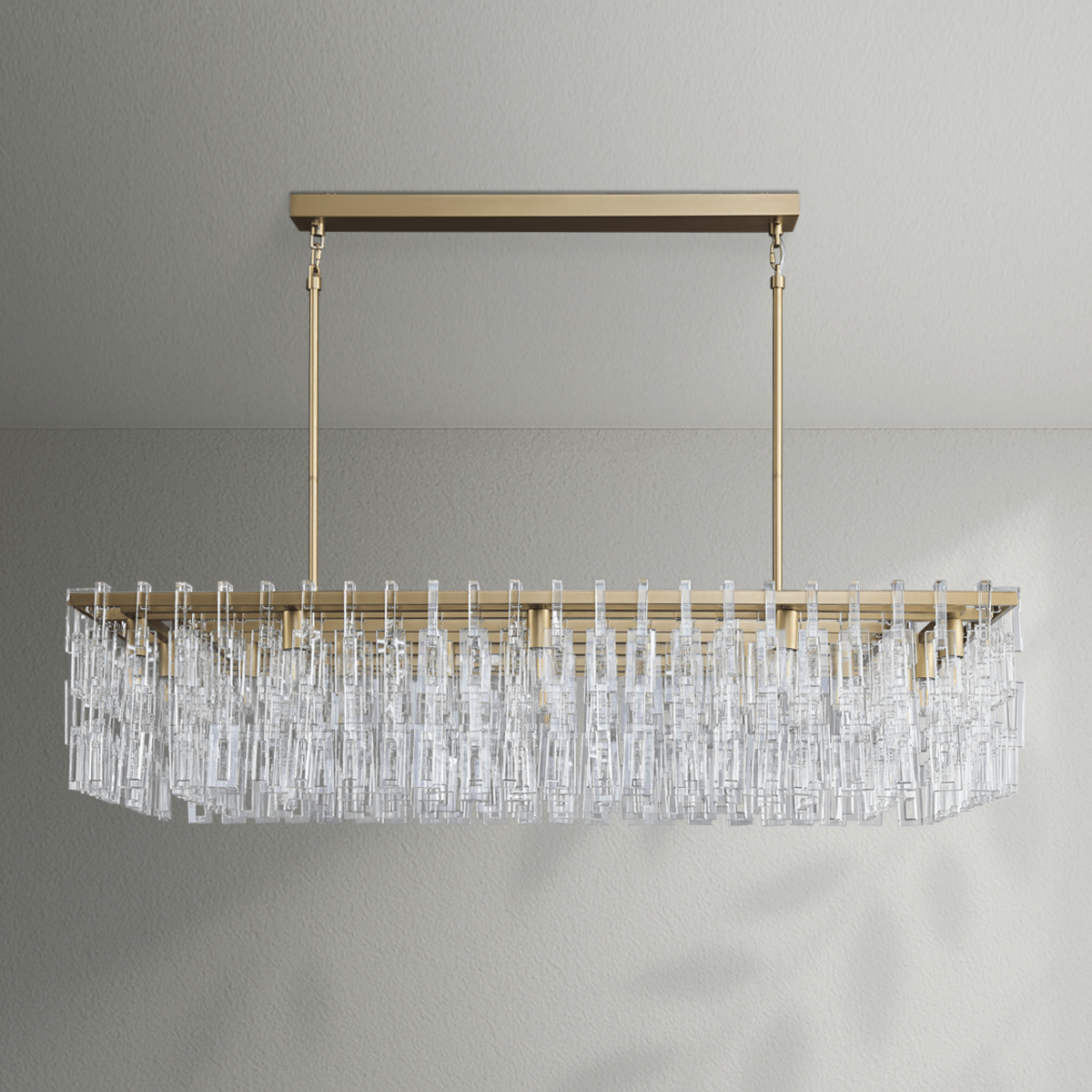 Marigon Modern Rectangular Chandelier - Lightings Menu