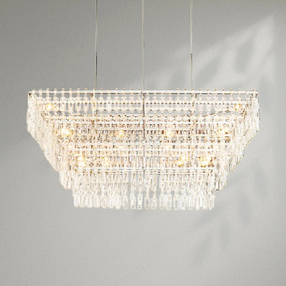 Marigon Multi - Tier Rectangular Chandelier - Lightings Menu