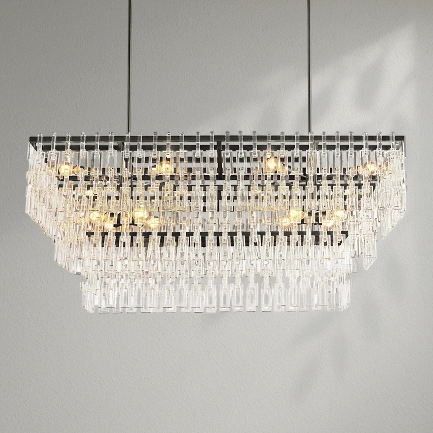 Marigon Multi - Tier Rectangular Chandelier - Lightings Menu