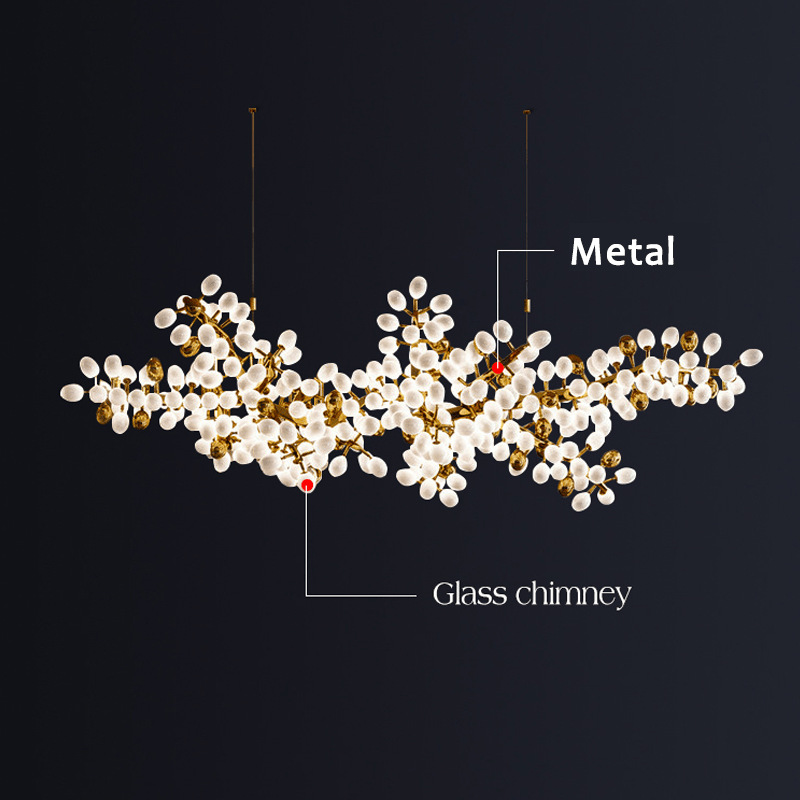 Modern Artistic Linear Elegant Grape Extra Large Chandelier - Lightings Menu