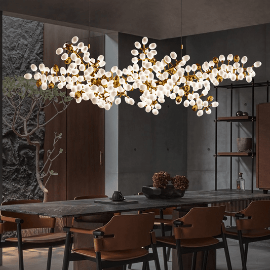 Modern Artistic Linear Elegant Grape Extra Large Chandelier - Lightings Menu
