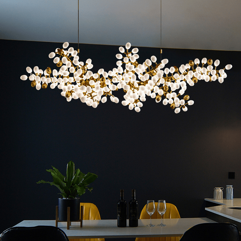 Modern Artistic Linear Elegant Grape Extra Large Chandelier - Lightings Menu