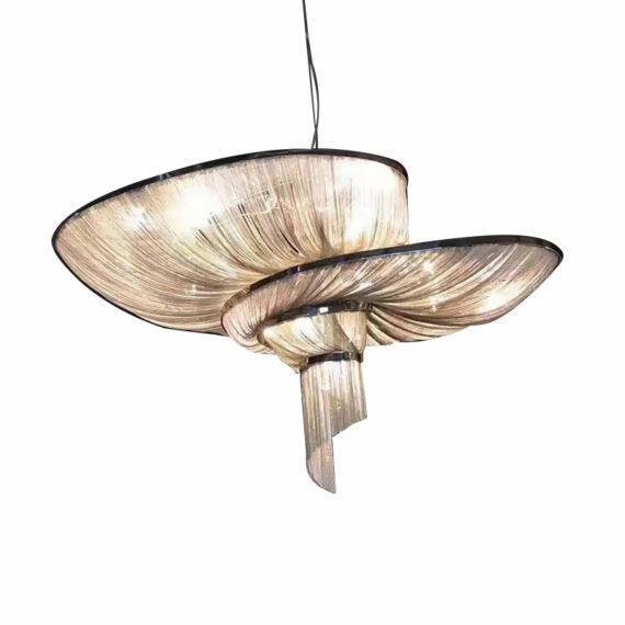 Modern Chain Tassel Pendant Chandelier - Lightings Menu