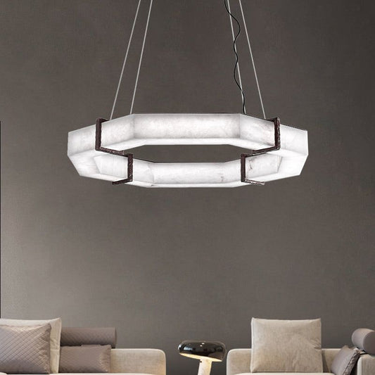 Modern Creative Retro Alabaster Chandelier - Lightings Menu