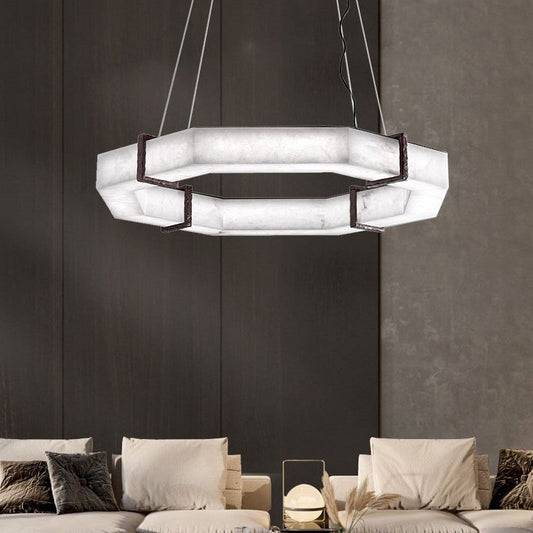 Modern Creative Retro Alabaster Chandelier - Lightings Menu