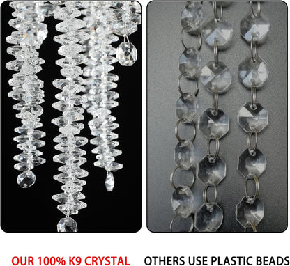 Modern Crystal Chandelier: 47.2" Gold Tree Branch Pendant Light Fixture - Lightings Menu