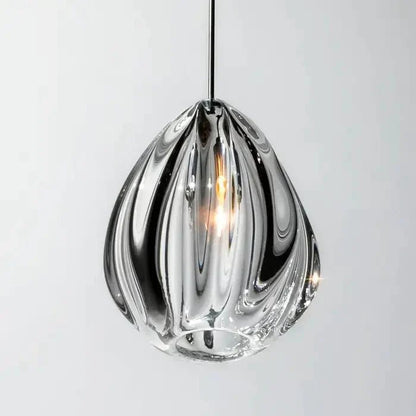 Modern Nordic Style Hand Blown Glass Pendant Crystal Chandelier For Dining Room/Living Room/Stairwell - Lightings Menu