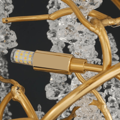 Modern Snowflake Crystal Branch Chandelier - Lightings Menu