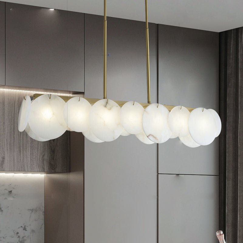 Modernity Alabaster Linear Chandelier - Lightings Menu