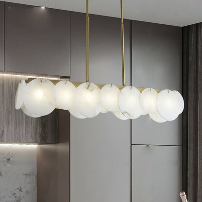 Modernity Alabaster Linear Chandelier - Lightings Menu
