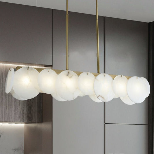 Modernity Alabaster Linear Chandelier - Lightings Menu