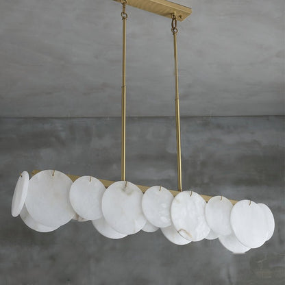Modernity Alabaster Linear Chandelier - Lightings Menu
