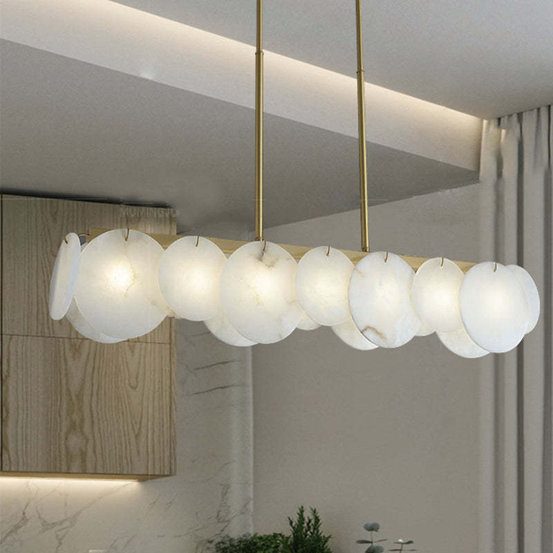 Modernity Alabaster Linear Chandelier - Lightings Menu
