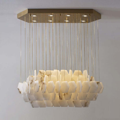 Natural Alabaster Modern Chandelier - Lightings Menu