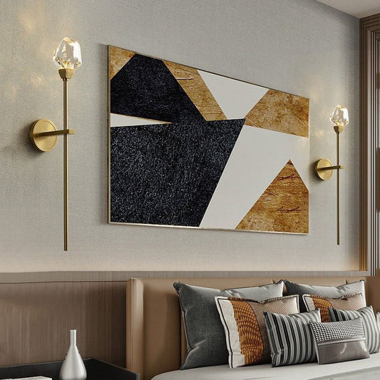 Nicole Crystal Wall Sconce Rod - Lightings Menu