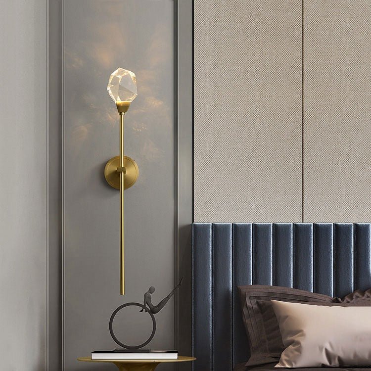 Nicole Crystal Wall Sconce Rod - Lightings Menu