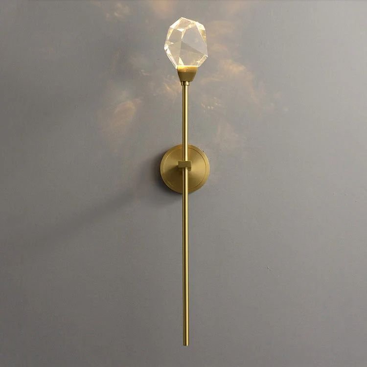 Nicole Crystal Wall Sconce Rod - Lightings Menu