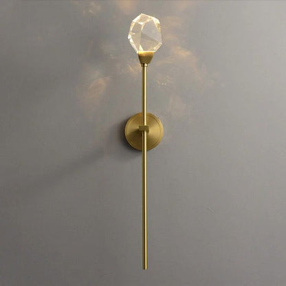 Nicole Crystal Wall Sconce Rod - Lightings Menu