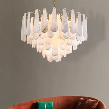Pamela marble Modern Creative chandelier D32" - Lightings Menu