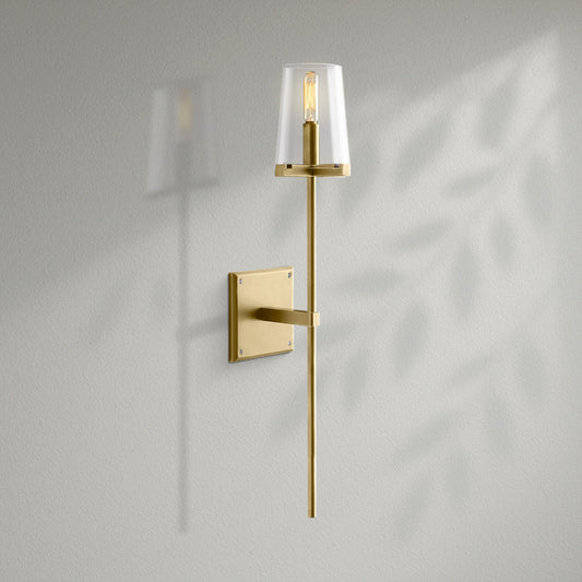 Pauillec Clear Glass Linear Wall Sconce - Lightings Menu