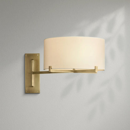 Pauillec Drum Shade Swing - Arm Sconce - Lightings Menu