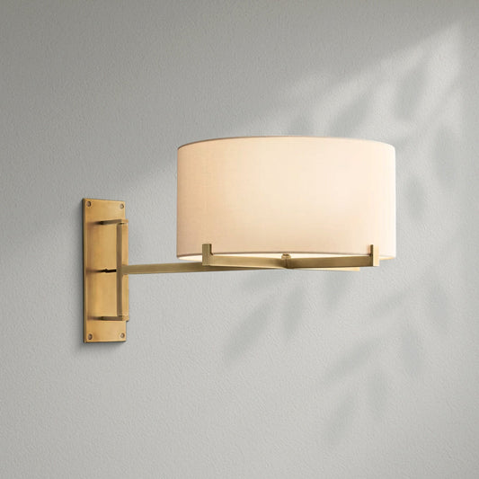 Pauillec Drum Shade Swing - Arm Sconce - Lightings Menu