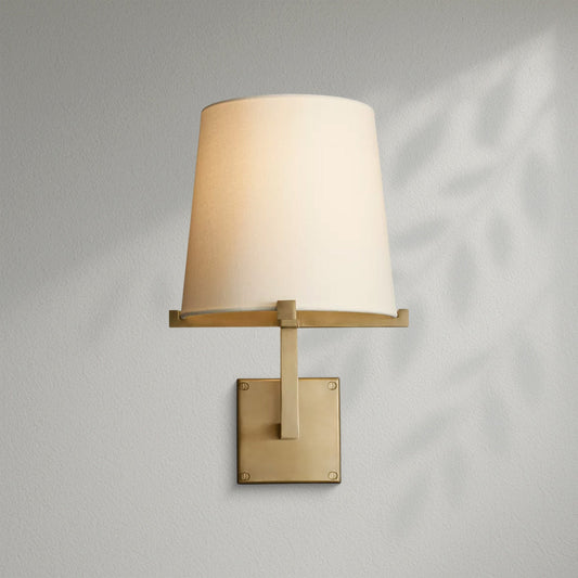 Pauillec Fabric Shade Grand Sconce - Lightings Menu