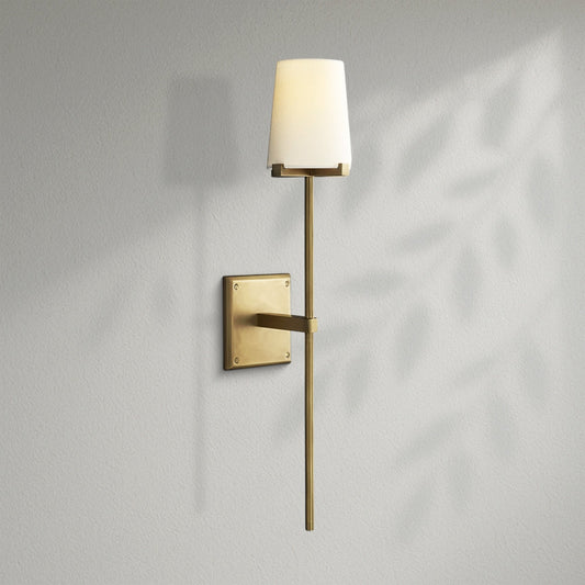 Pauillec Fabric Shade Torch Sconce - Lightings Menu