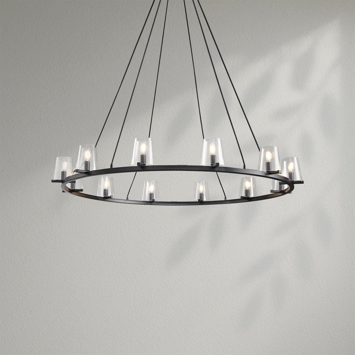 Pauillec Glass Round Chandelier - Lightings Menu
