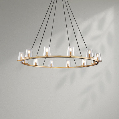 Pauillec Glass Round Chandelier - Lightings Menu