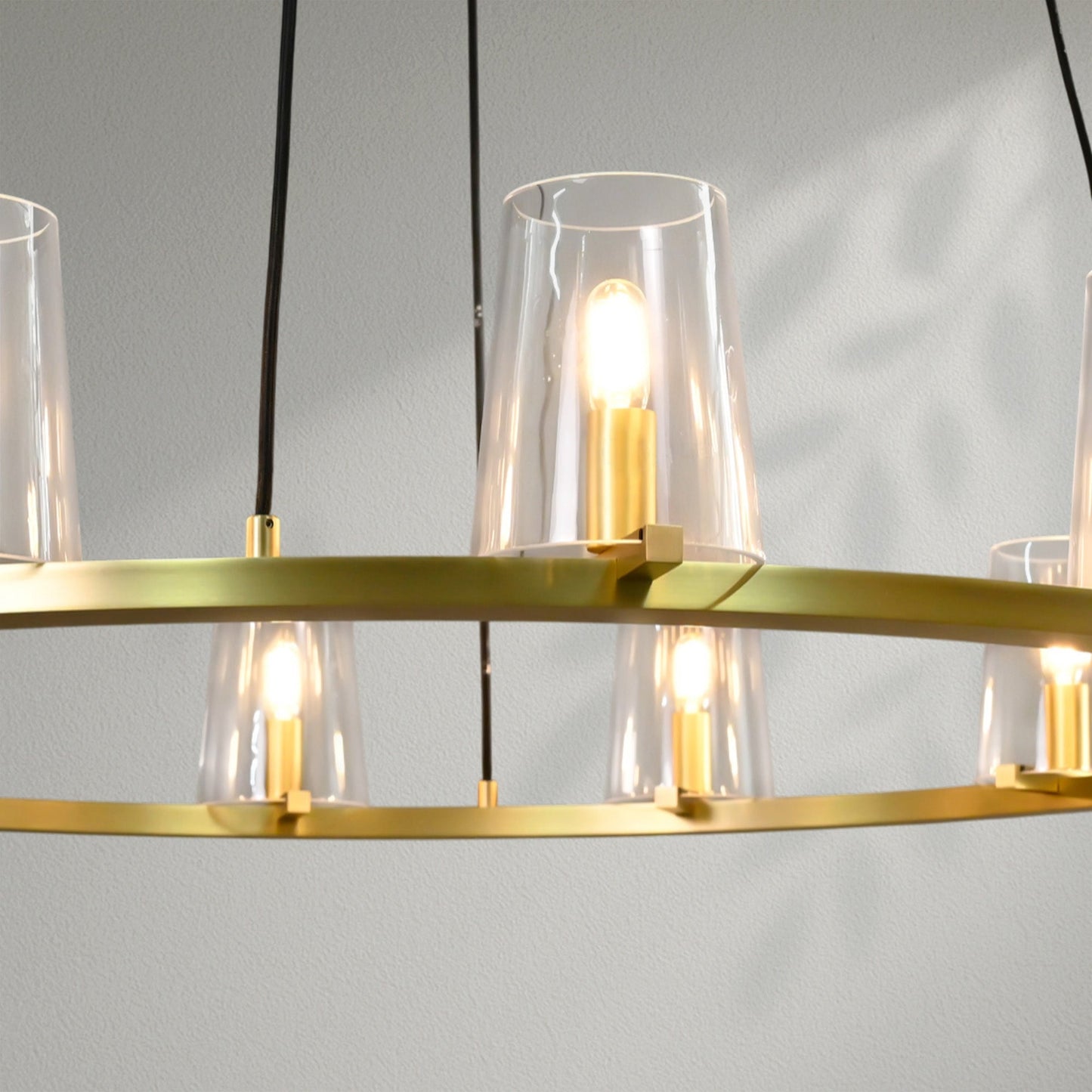Pauillec Glass Round Chandelier - Lightings Menu