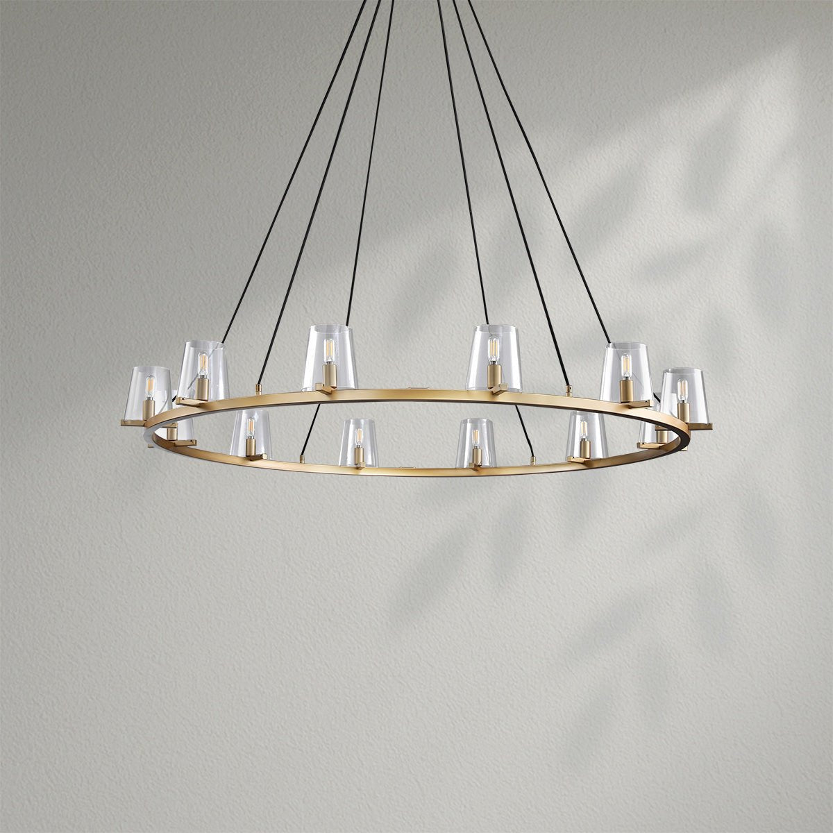 Pauillec Glass Round Chandelier - Lightings Menu