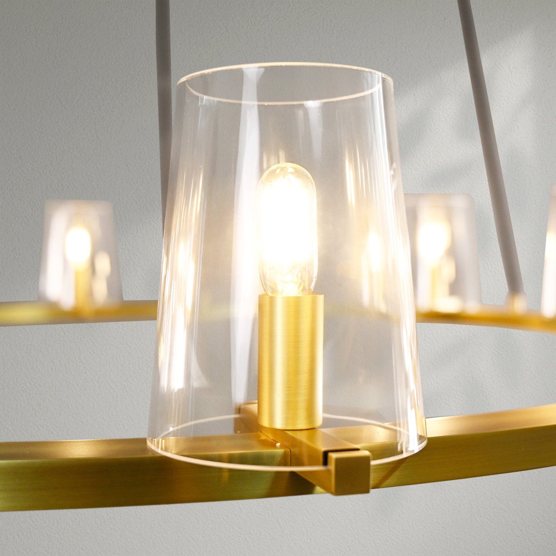 Pauillec Glass Round Chandelier - Lightings Menu