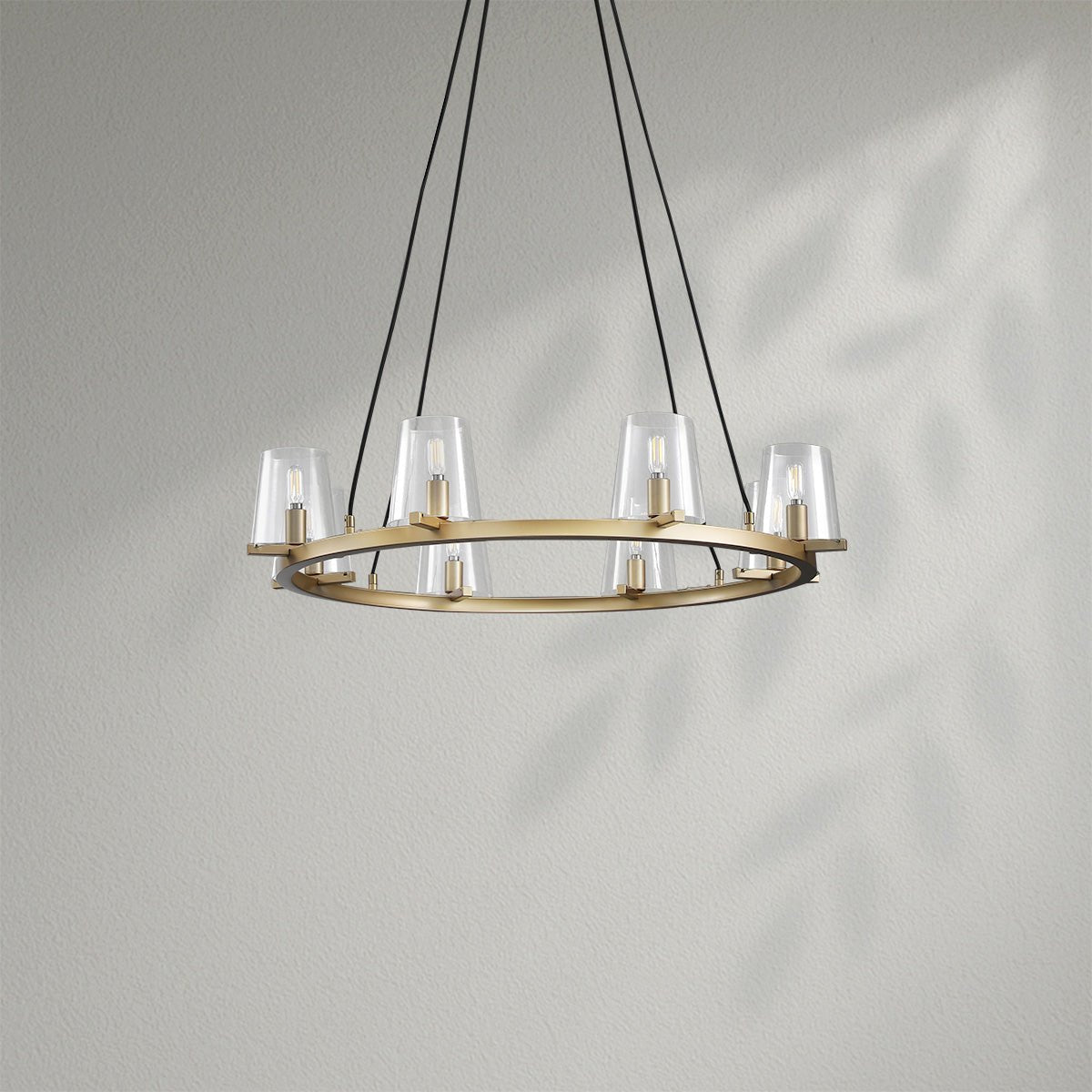 Pauillec Glass Round Chandelier - Lightings Menu