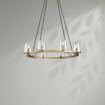 Pauillec Glass Round Chandelier - Lightings Menu