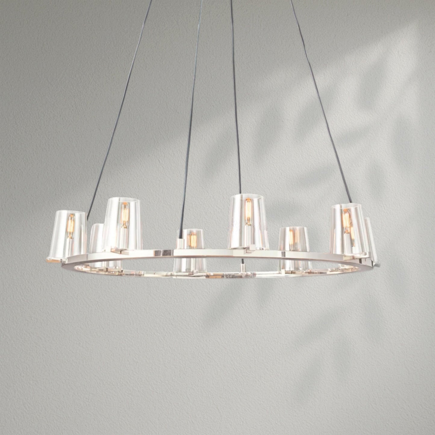 Pauillec Glass Round Chandelier - Lightings Menu