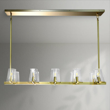 Pauillec Modern Linear Chandelier - Lightings Menu