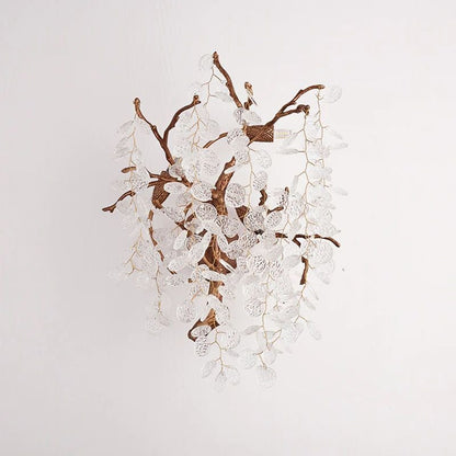 Peach Blossom Crystal Wall Sconce - Lightings Menu