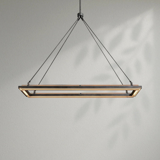 Peraltan Rectangular Chandelier - Lightings Menu