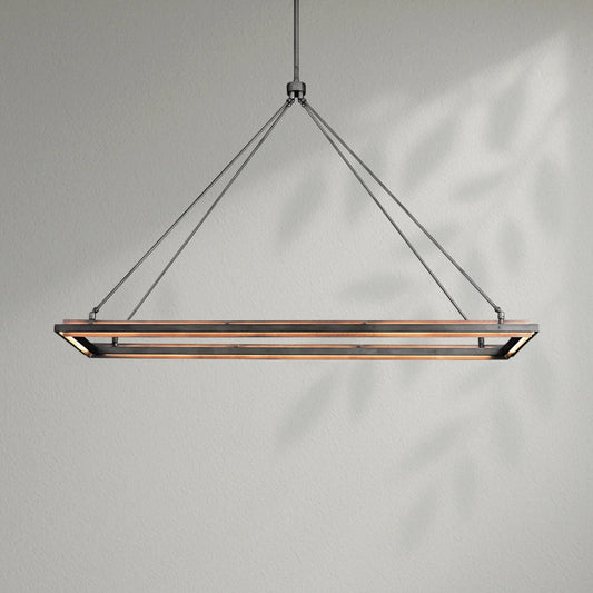 Peraltan Rectangular Chandelier - Lightings Menu