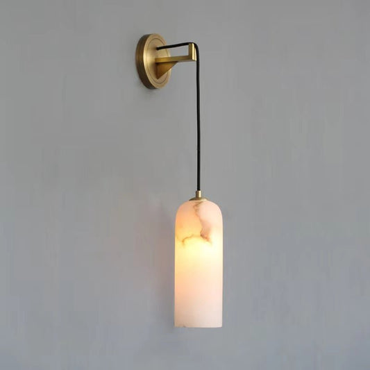 Petra Modern Alabaster Wall Sconce - Lightings Menu