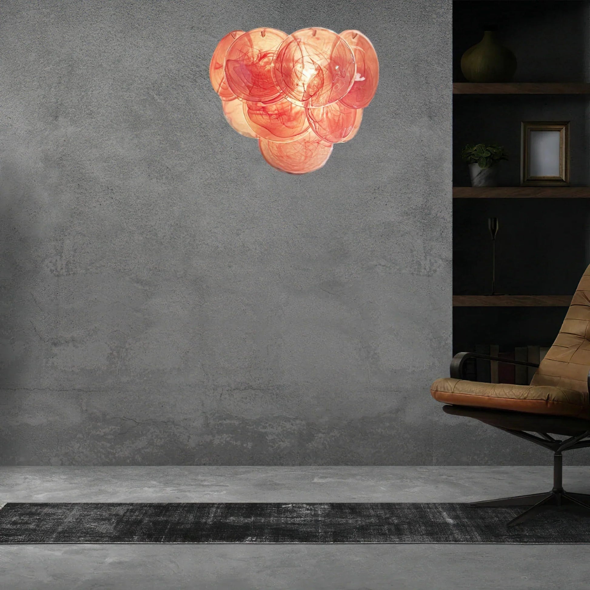 Pink Vintage Murano Glass Wall Sconce - Lightings Menu