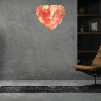 Pink Vintage Murano Glass Wall Sconce - Lightings Menu