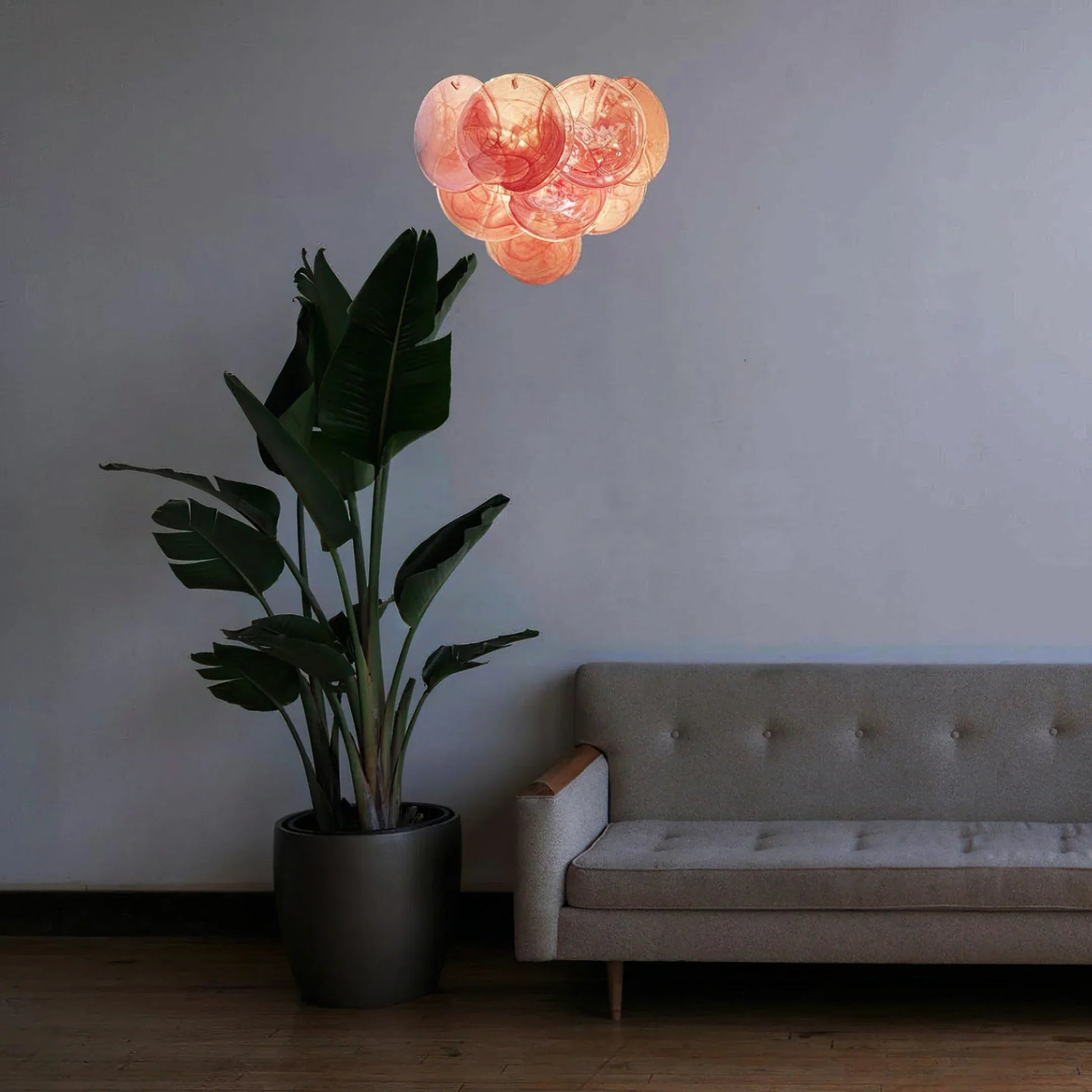 Pink Vintage Murano Glass Wall Sconce - Lightings Menu