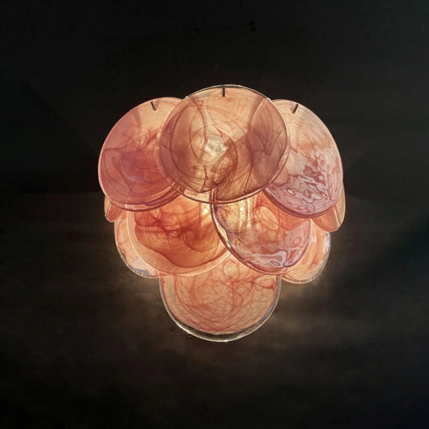 Pink Vintage Murano Glass Wall Sconce - Lightings Menu