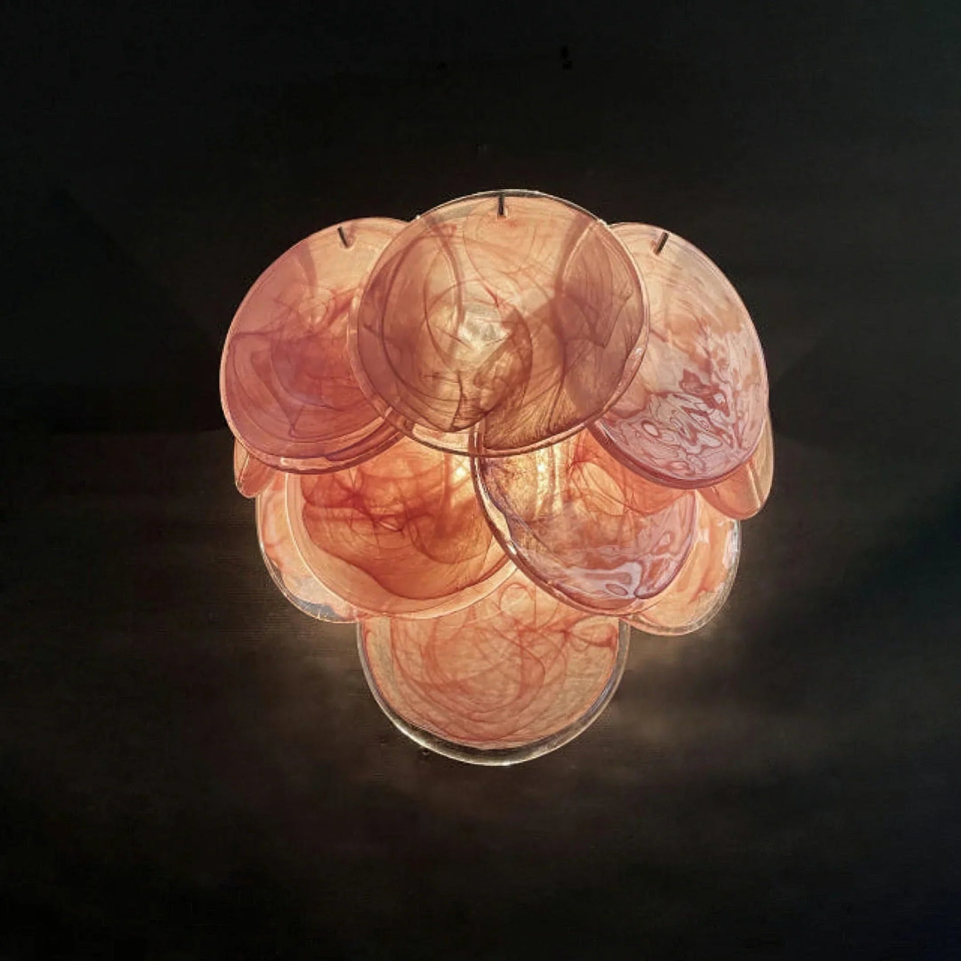 Pink Vintage Murano Glass Wall Sconce - Lightings Menu